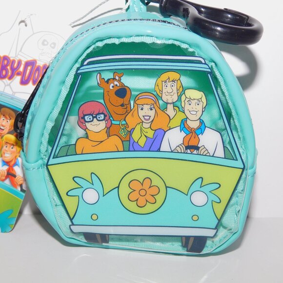 Scooby Doo & Gang Mystery Machine Change Purse Backpack Clip NEW w Tag - Picture 2 of 4